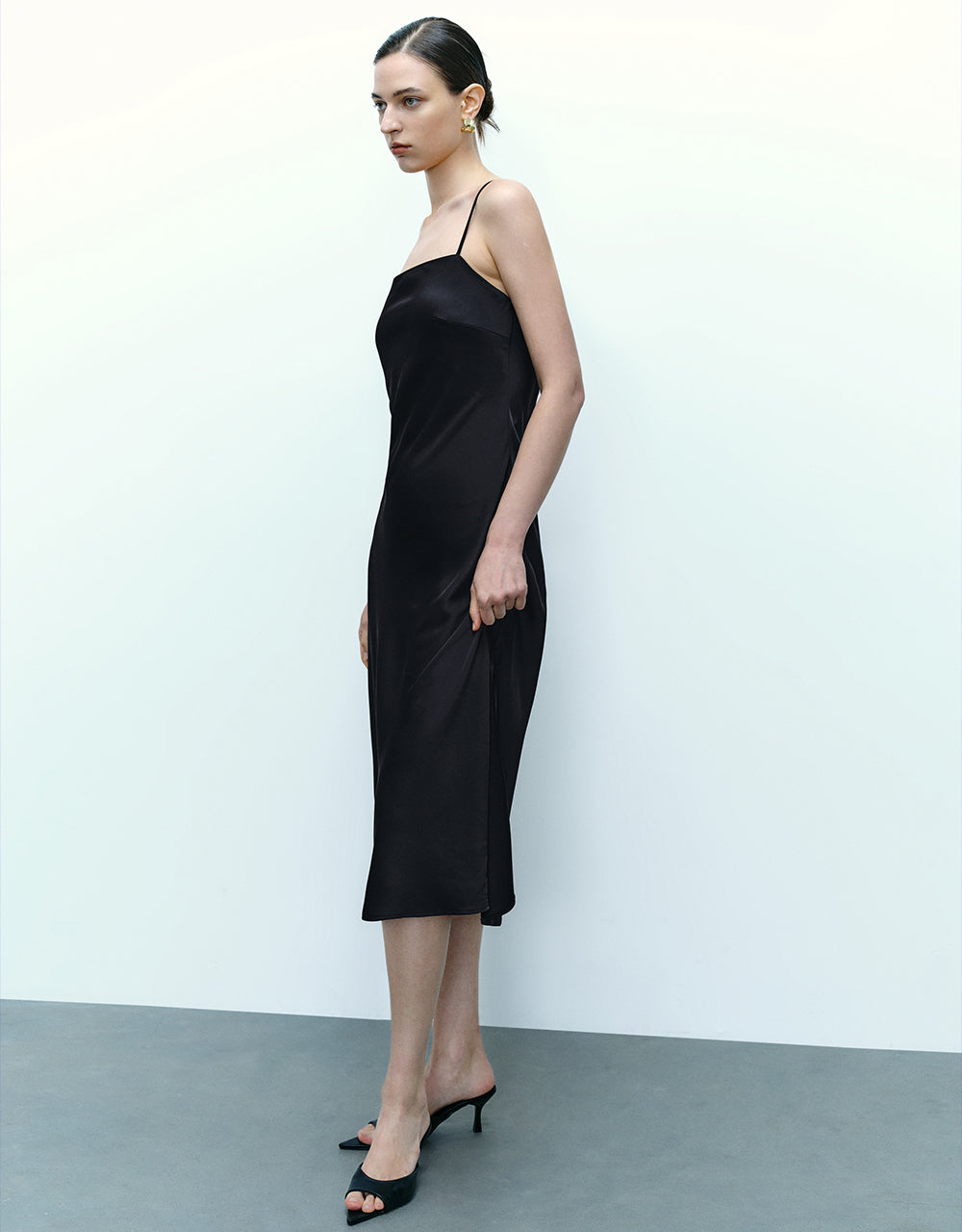 Square-cut A-Line Dress