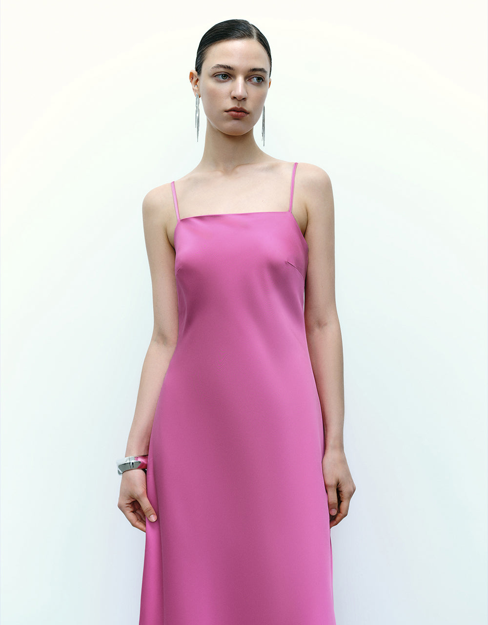 Square-cut A-Line Dress