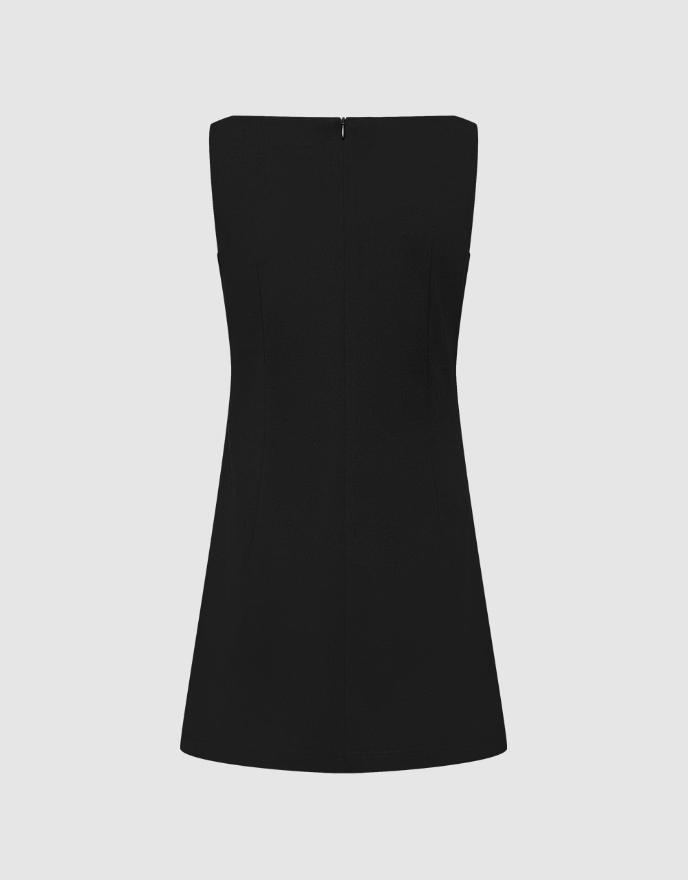 Ruched Sleeveless A-Line Dress