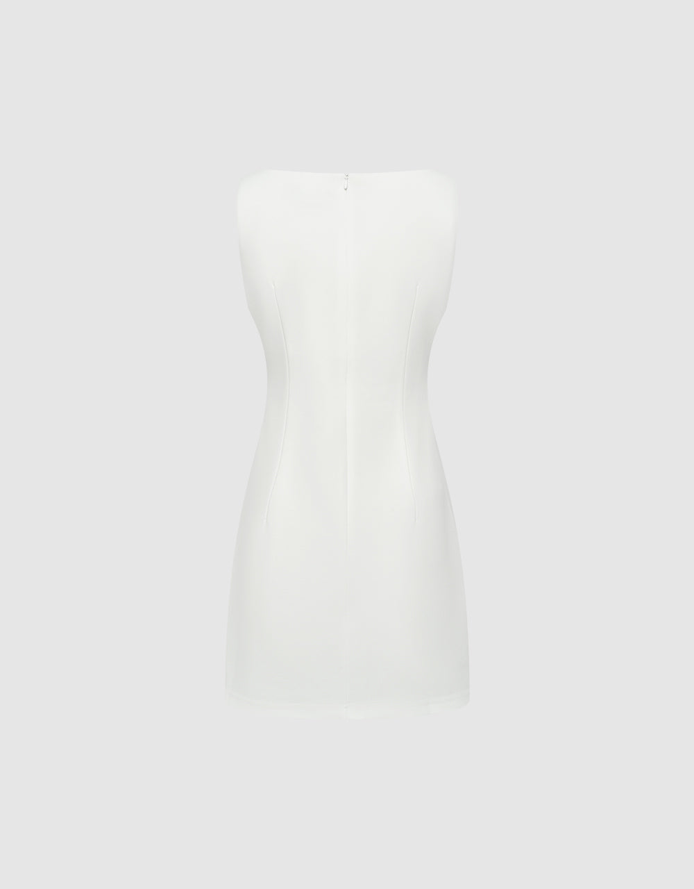 Ruched Sleeveless A-Line Dress