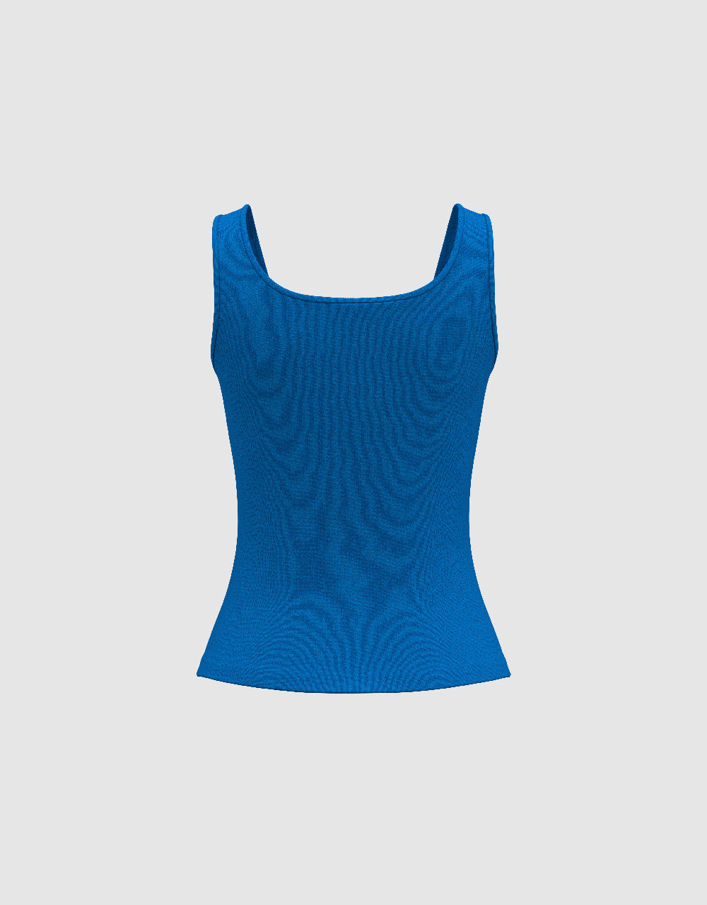 Square-cut Collar Knitted Tank Top