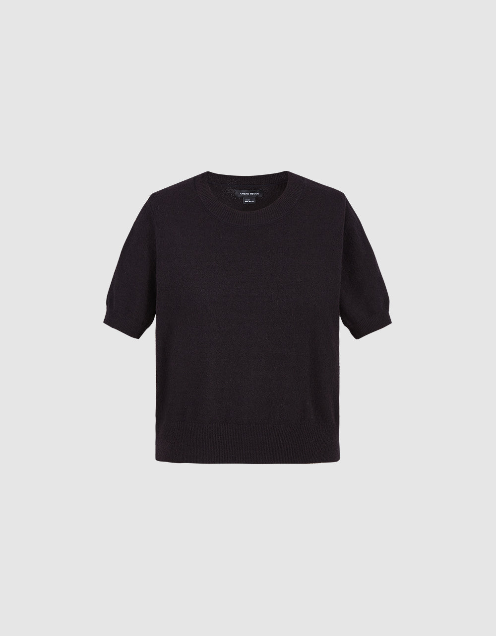 Crew Neck Knitted T-Shirt