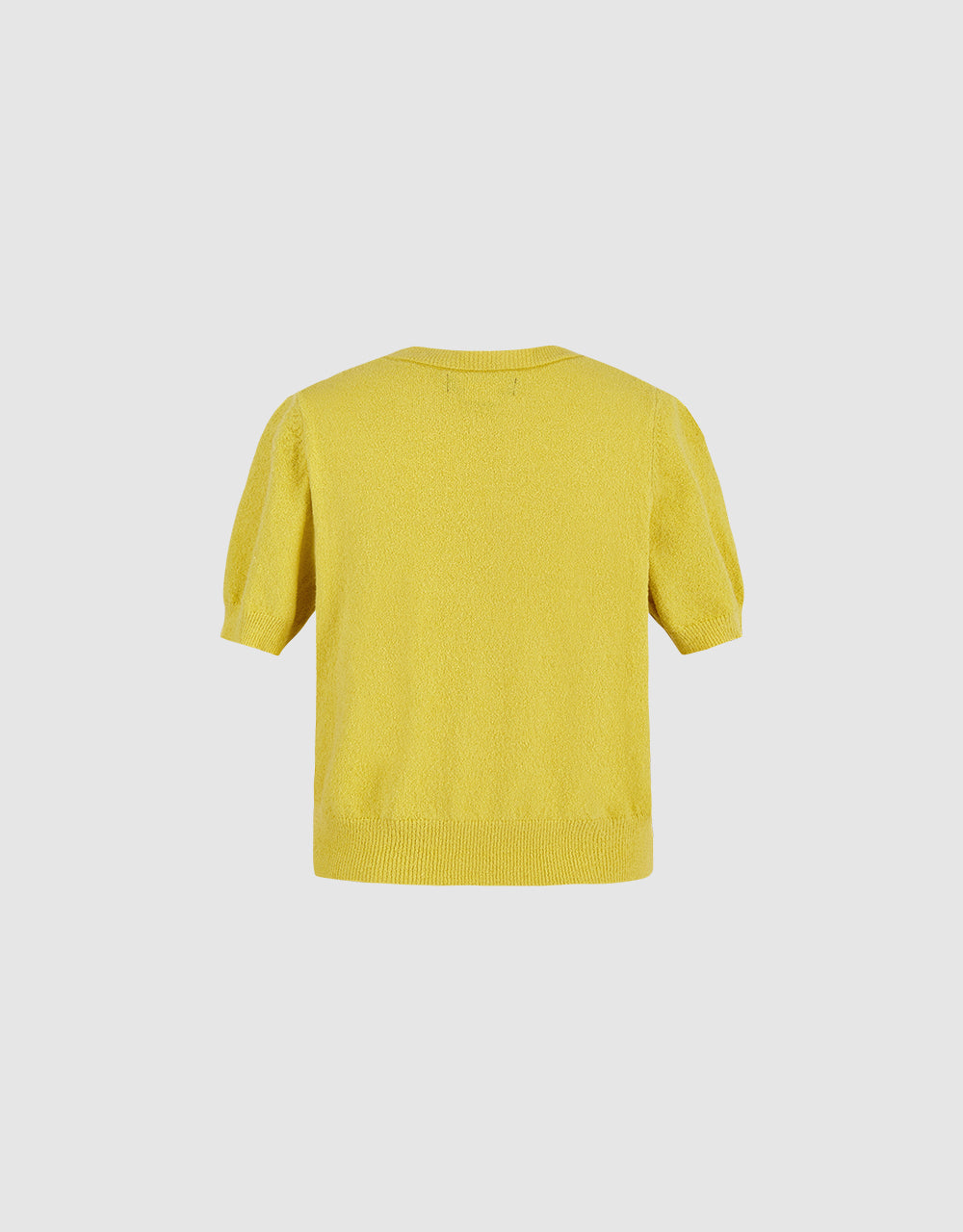 Crew Neck Knitted T-Shirt