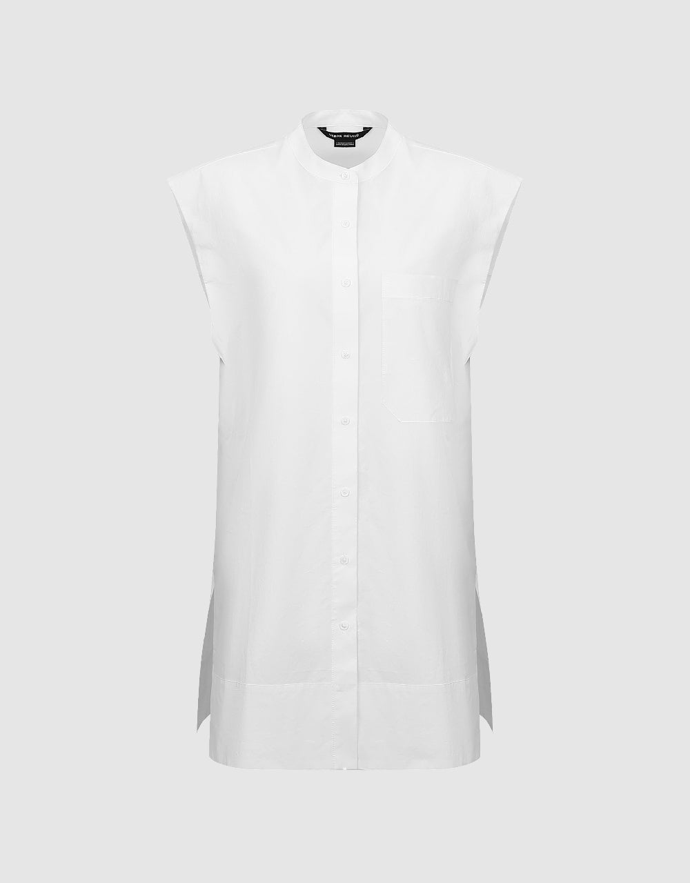 Sleeveless Button Up Shirt