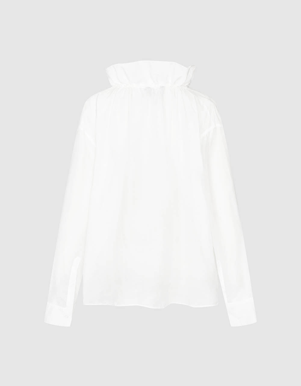 Ruffle Lapel Shirt