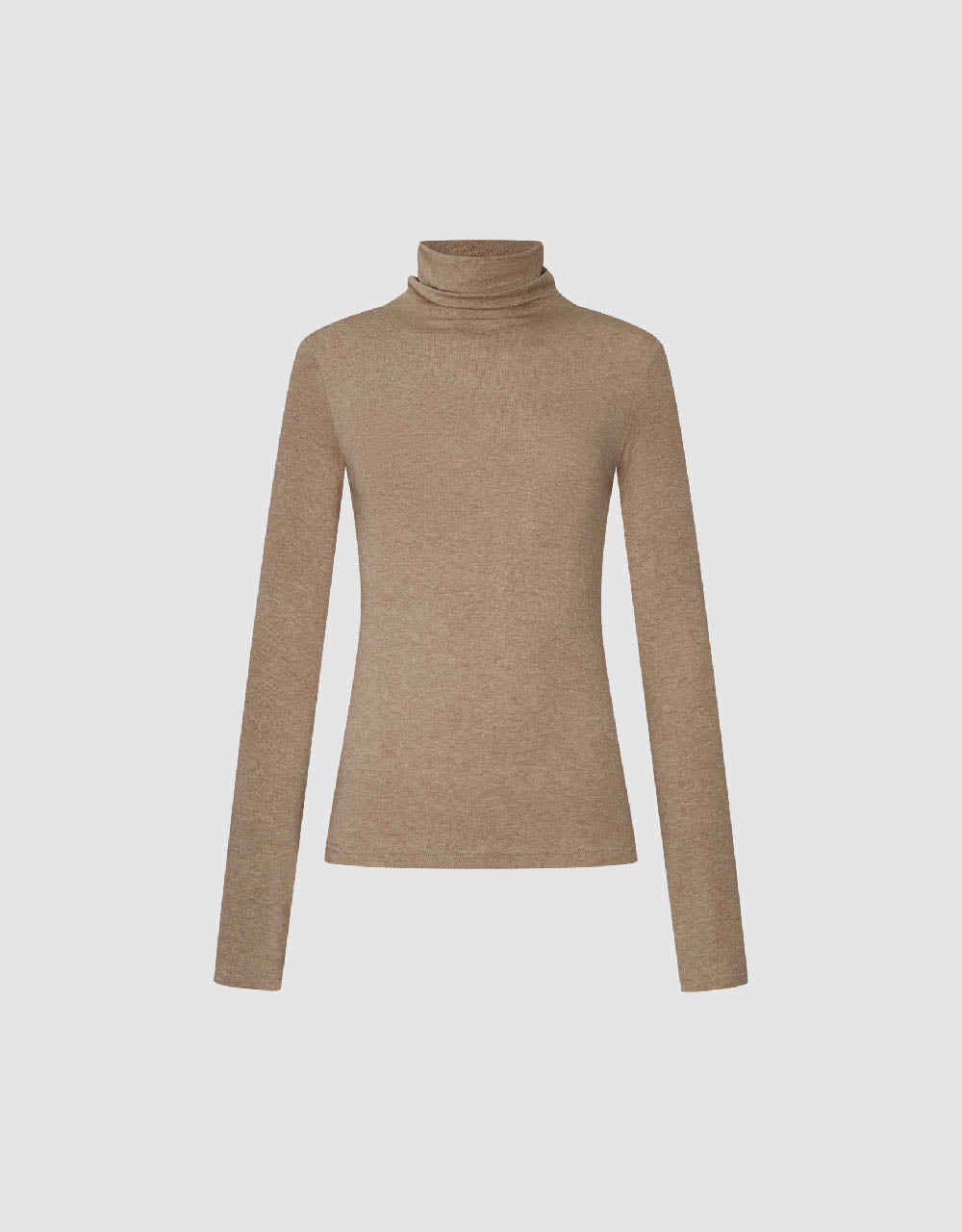 Turtle Neck Skinny T-Shirt