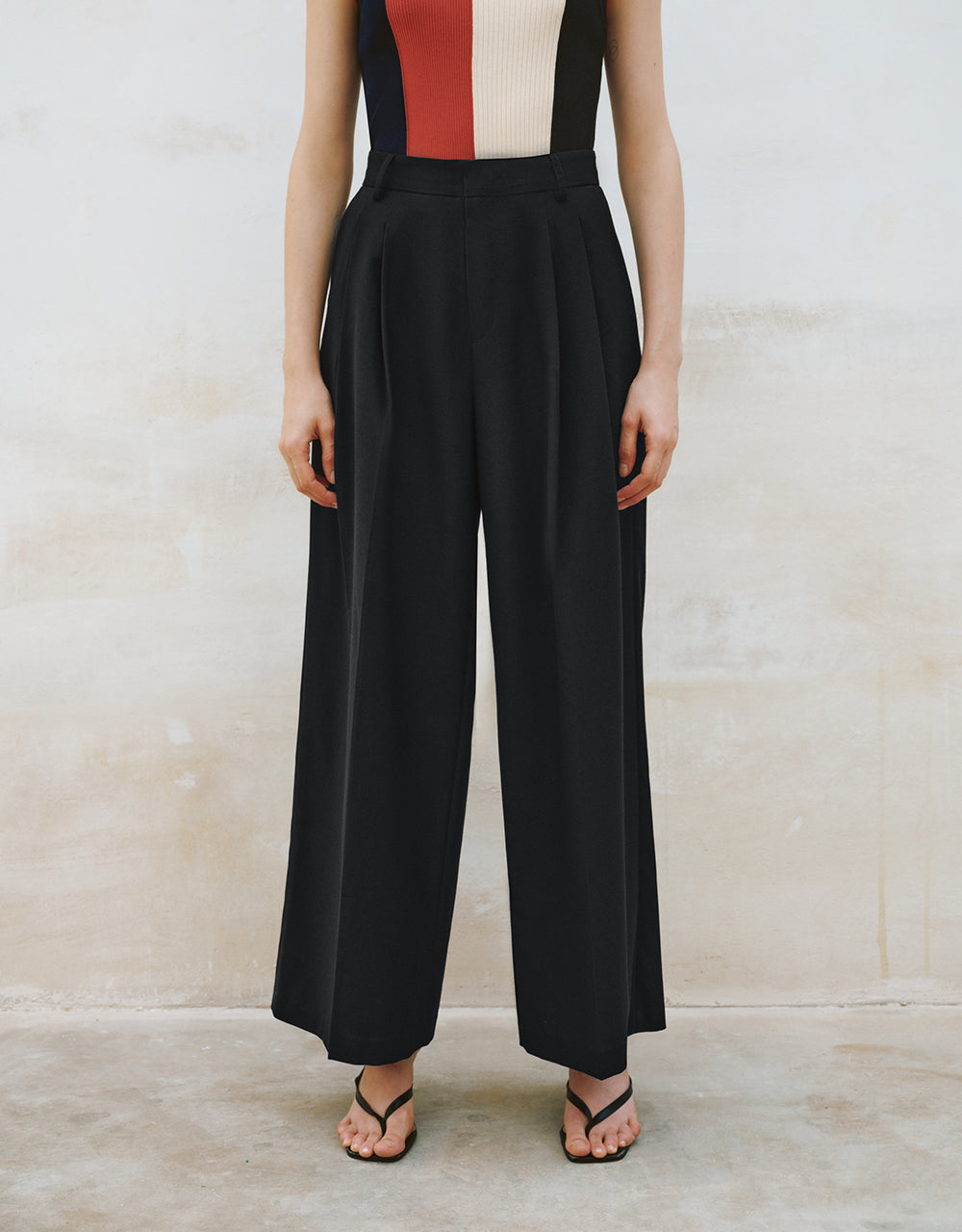 Tailored Wide-Leg Pants