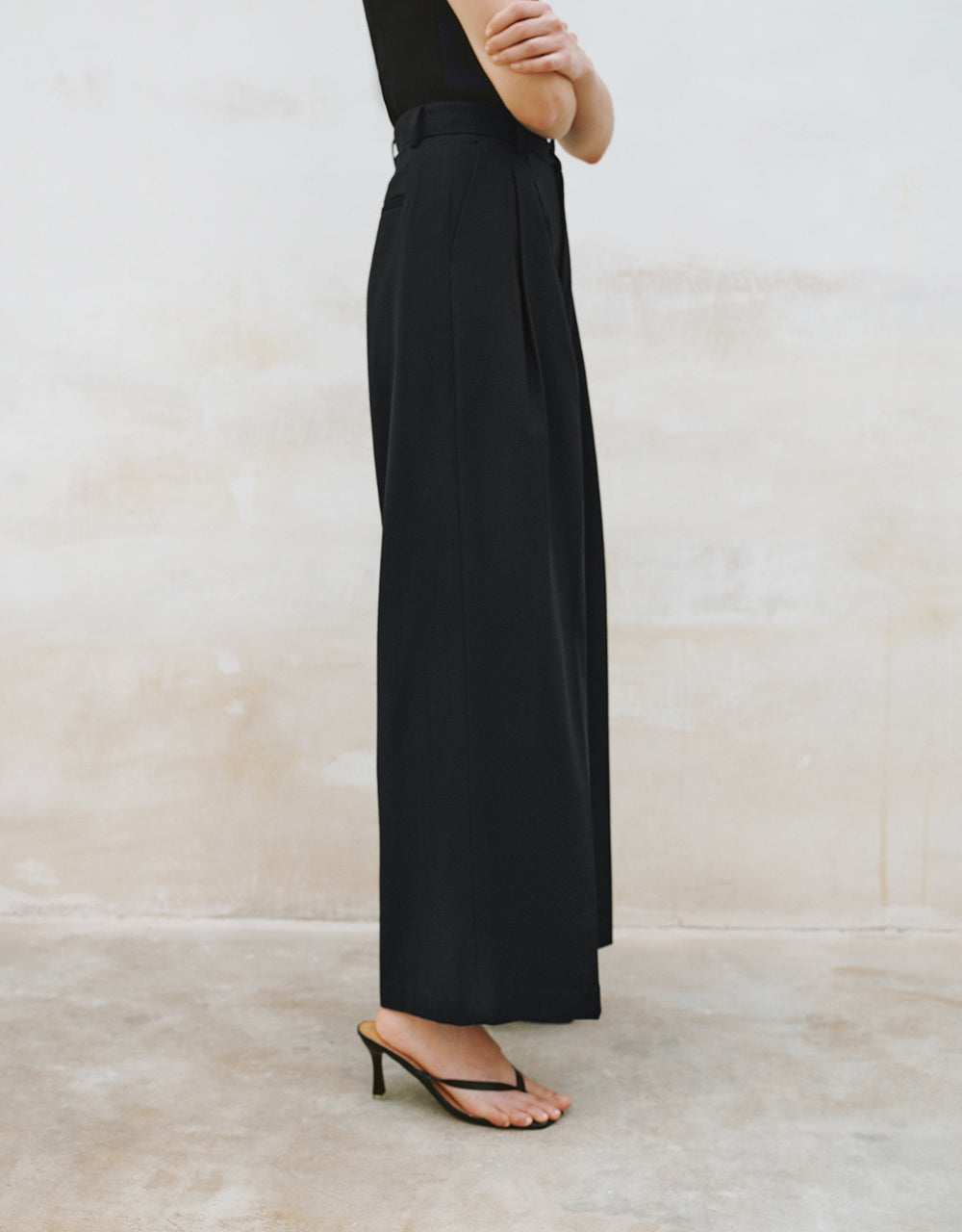 Tailored Wide-Leg Pants