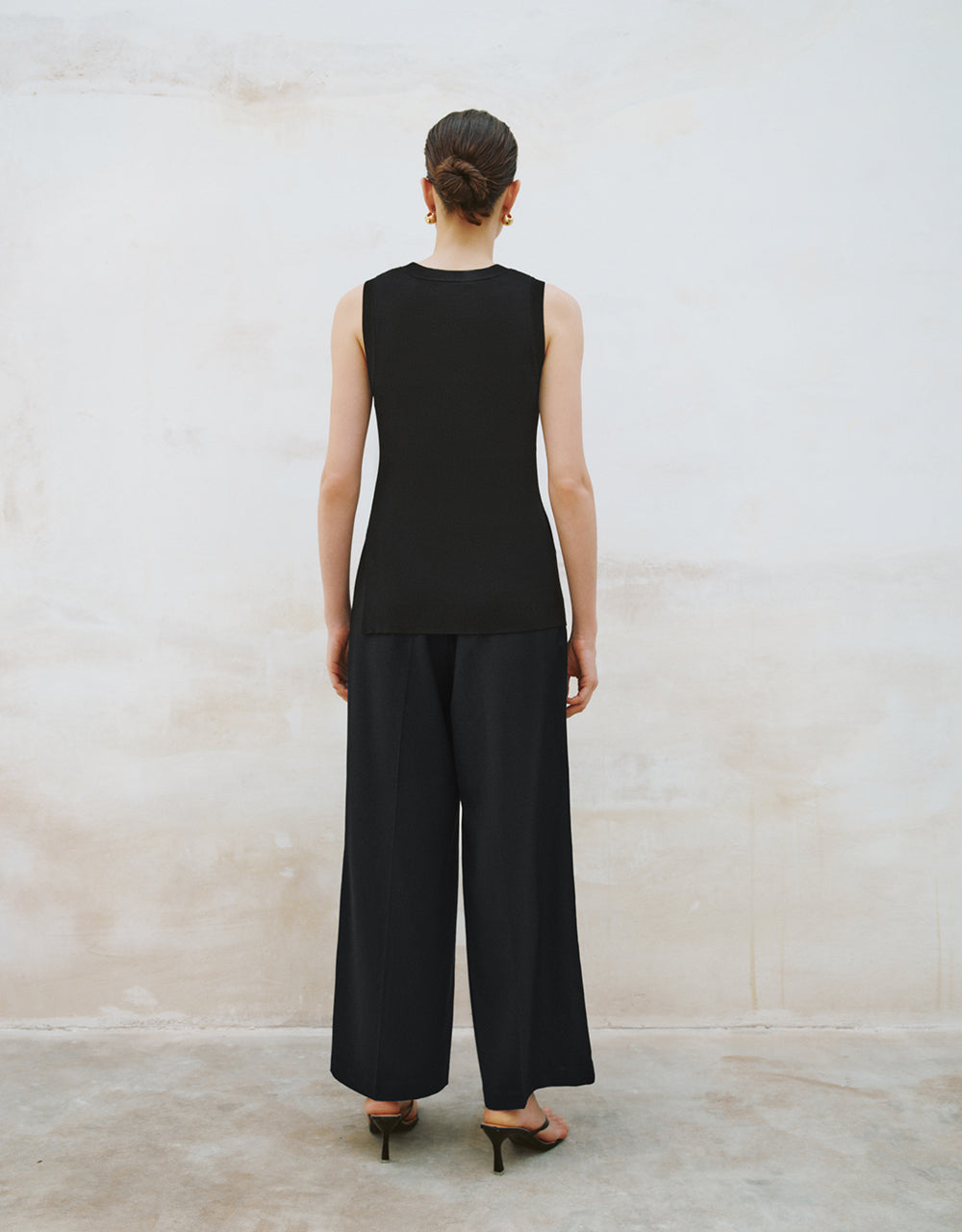 Tailored Wide-Leg Pants