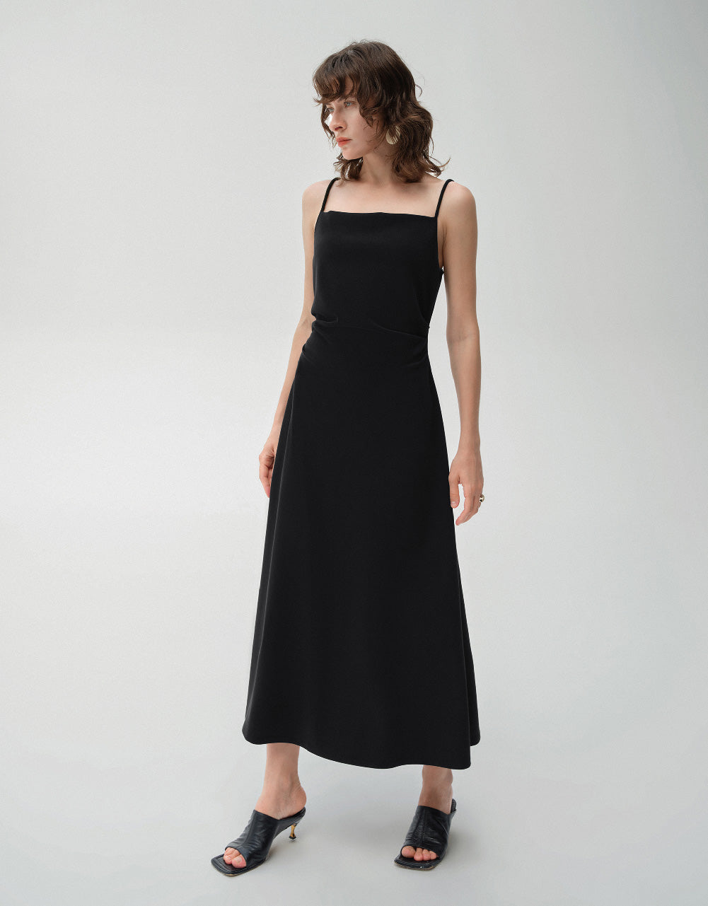 Ruched A-Line Dress