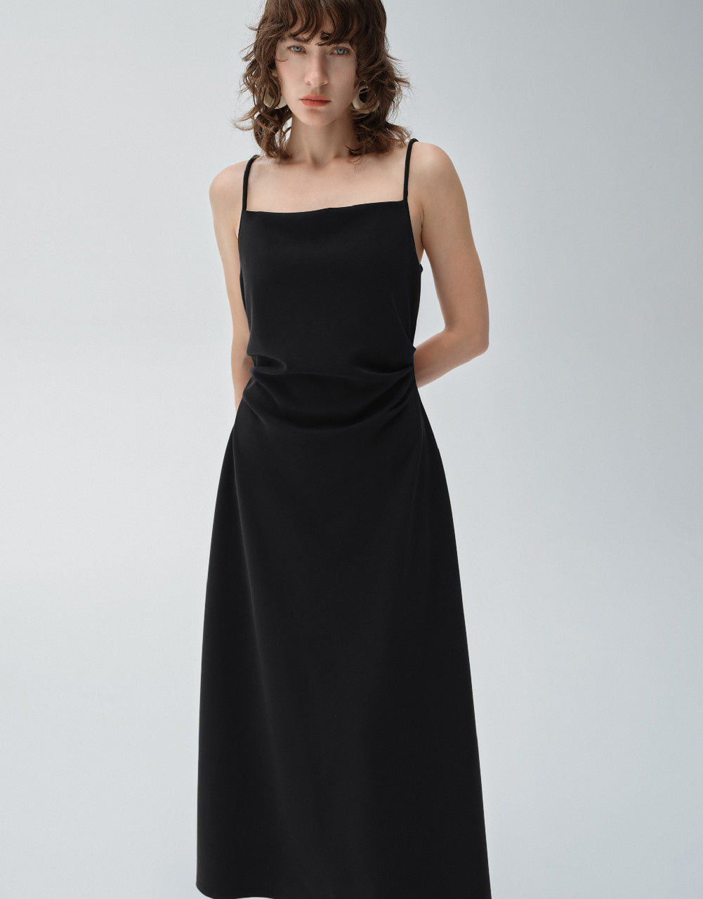 Ruched A-Line Dress