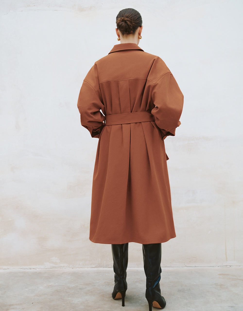 Lapel Straight Shirt Dress With Belt