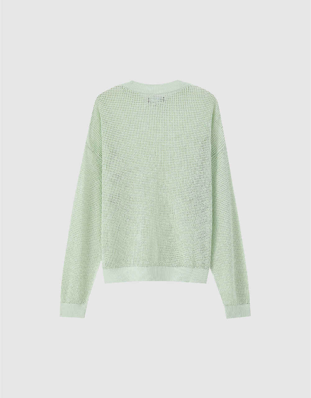 Pointelle Crew Neck Knitted T-Shirt