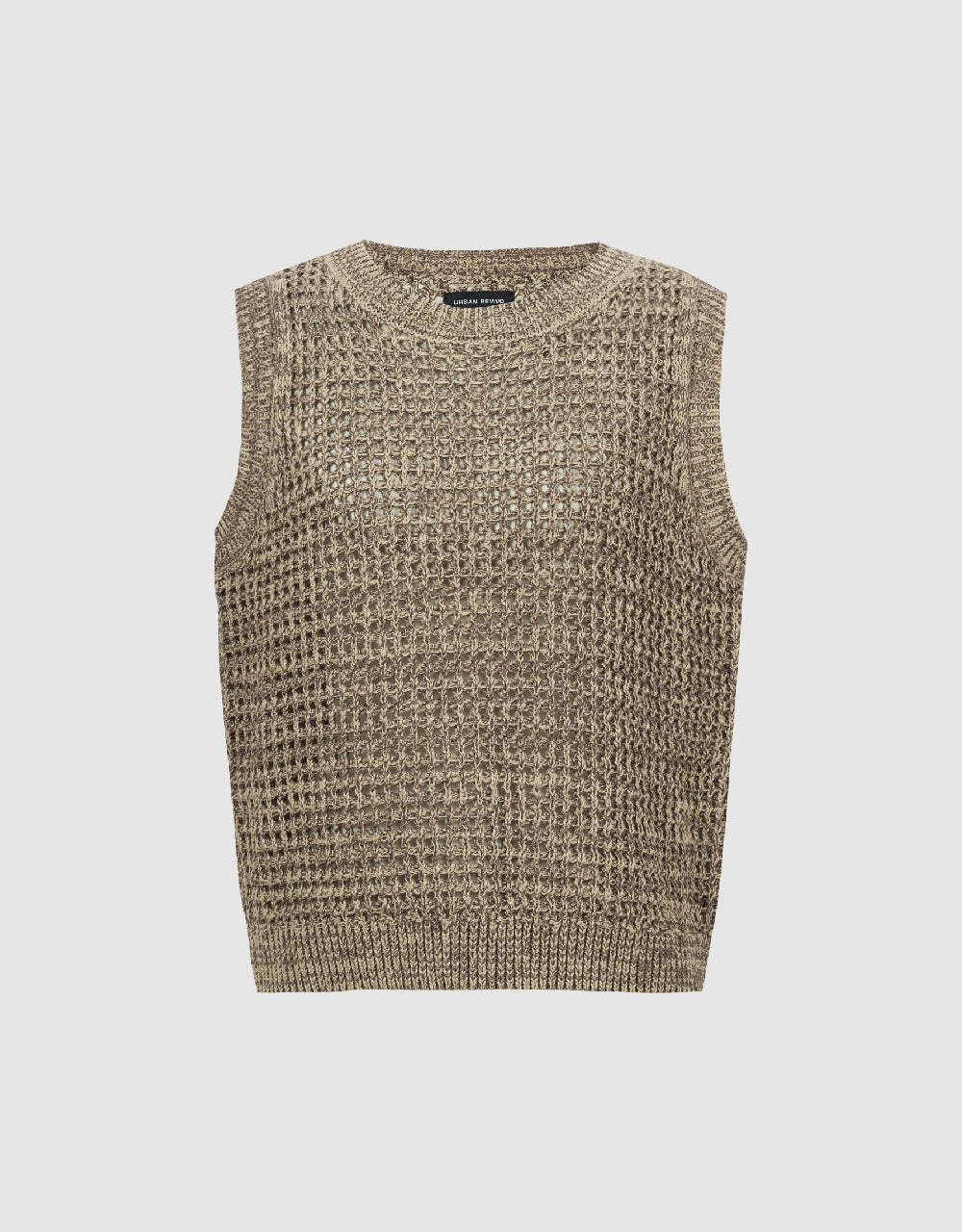 Crew Neck Knitted Tank Top