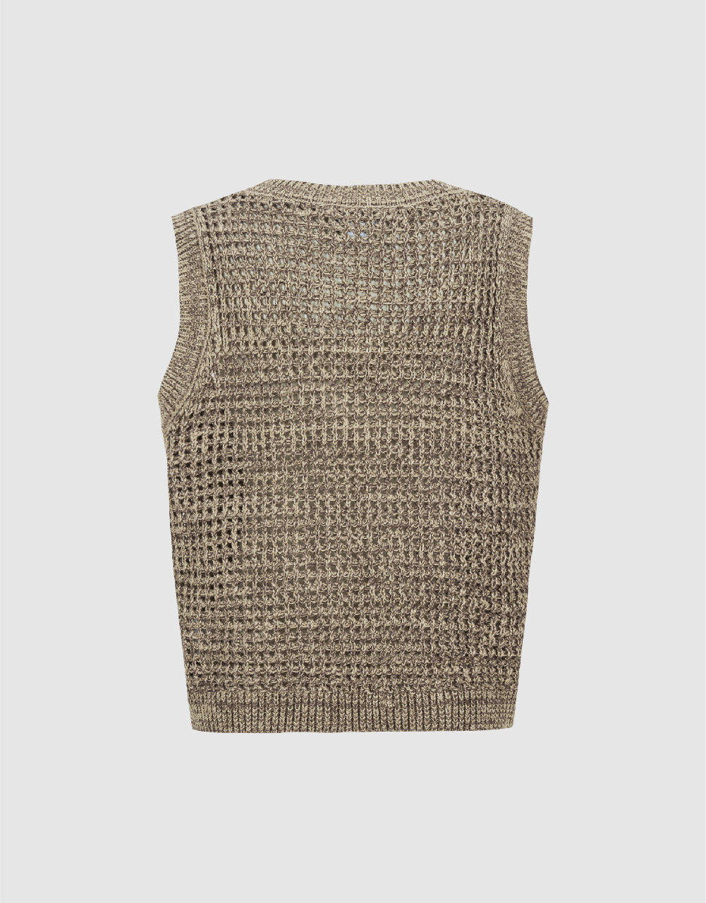 Crew Neck Knitted Tank Top