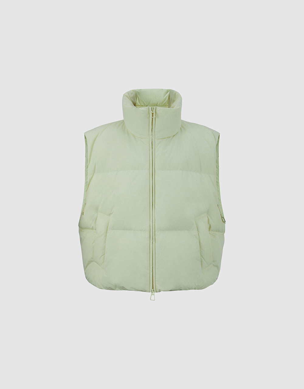 Zipper Front Puffer Waistcoat