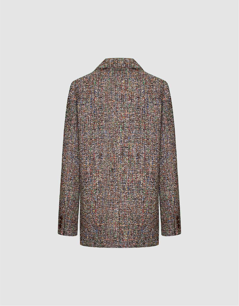 Notch Lapel Tweed Blazer