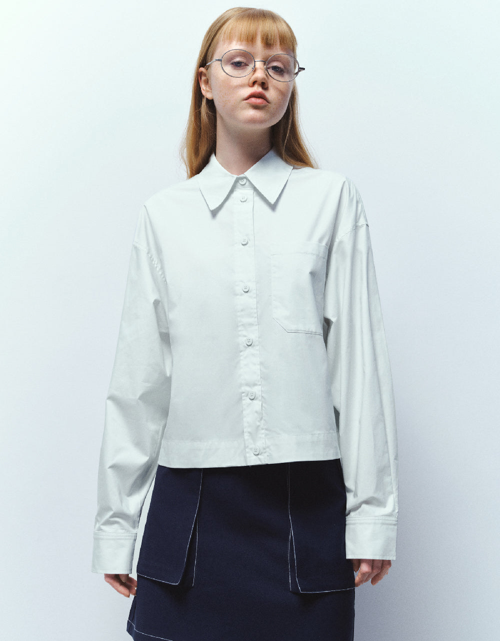 Button Up Straight Shirt