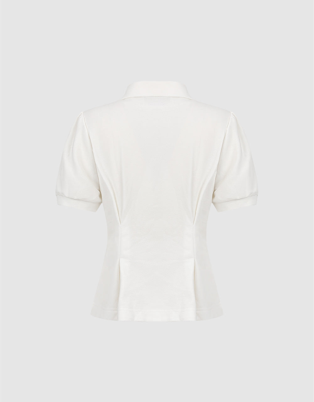 Flower Embossed Polo T-Shirt