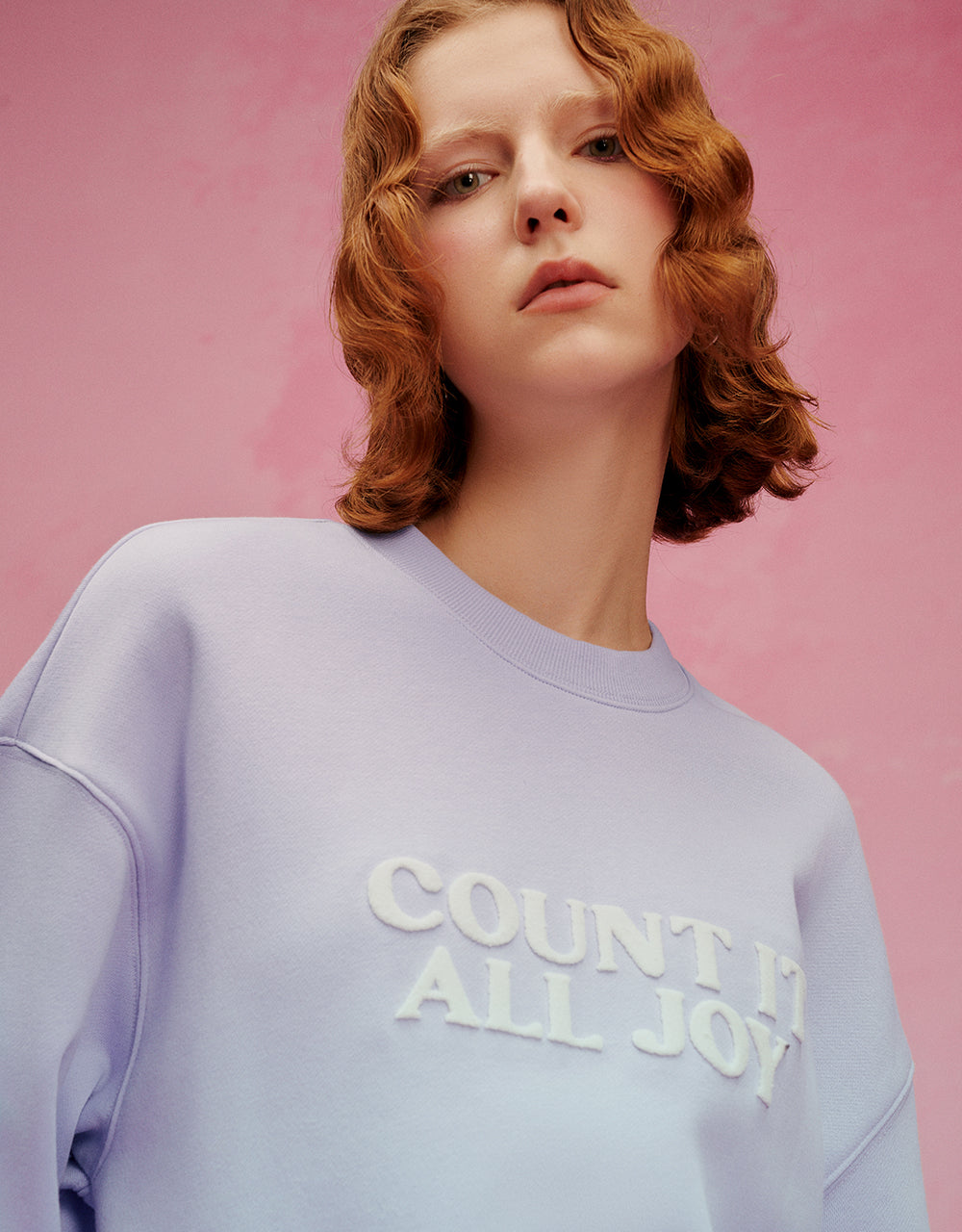 Letter Printed Crew Neck Loose T-Shirt