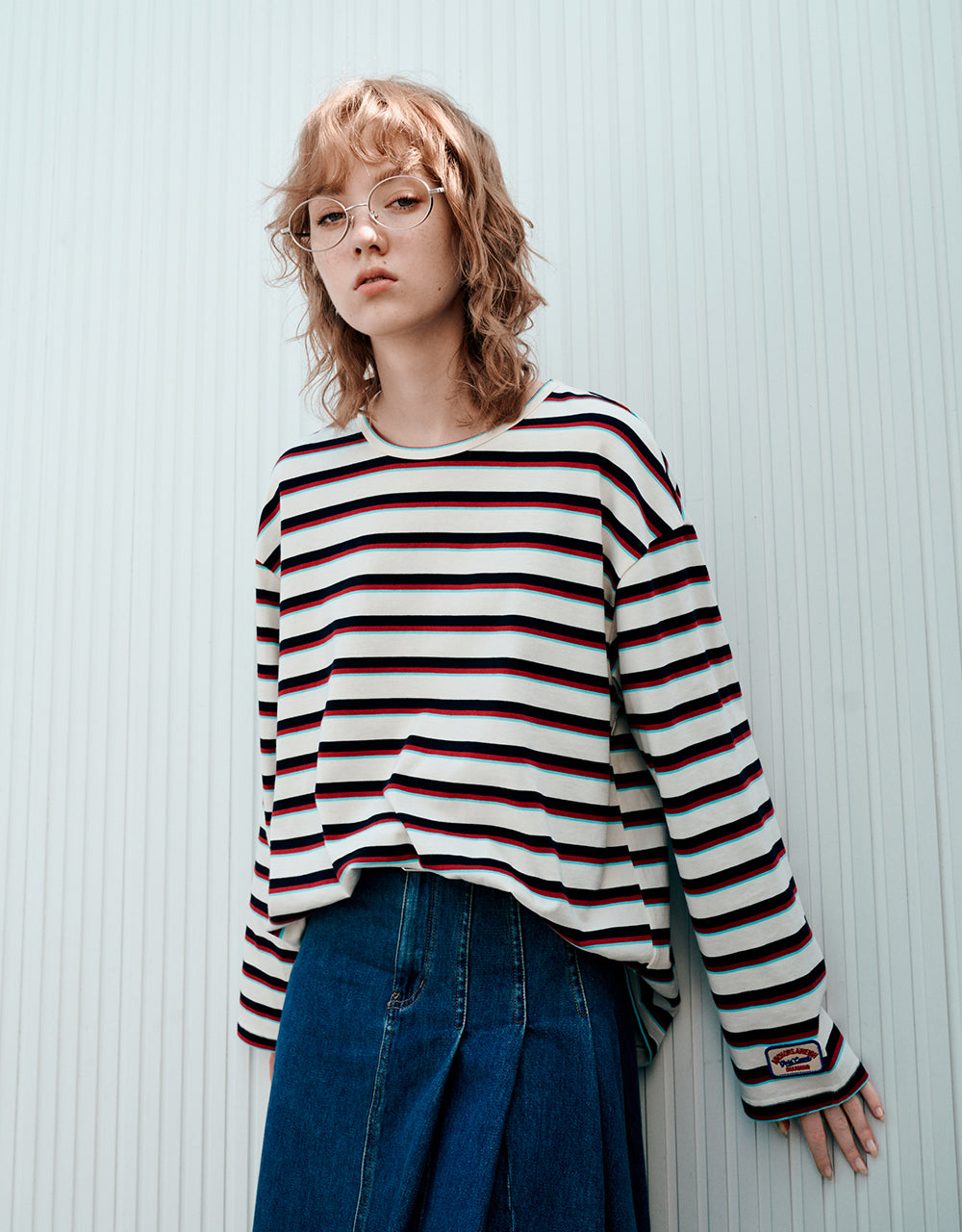 Striped Crew Neck T-Shirt