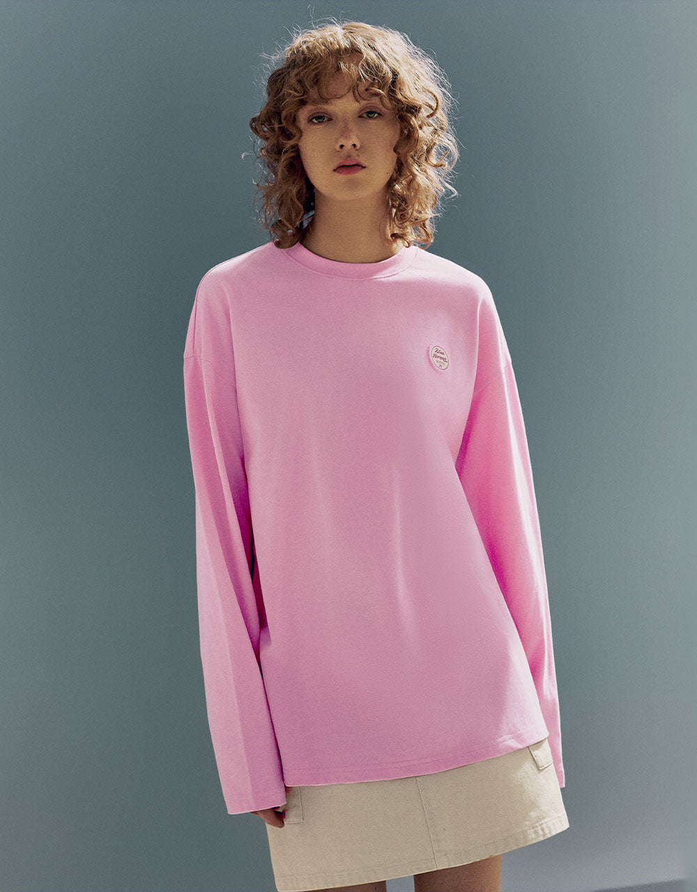 Crew Neck Knitted Straight T-Shirt