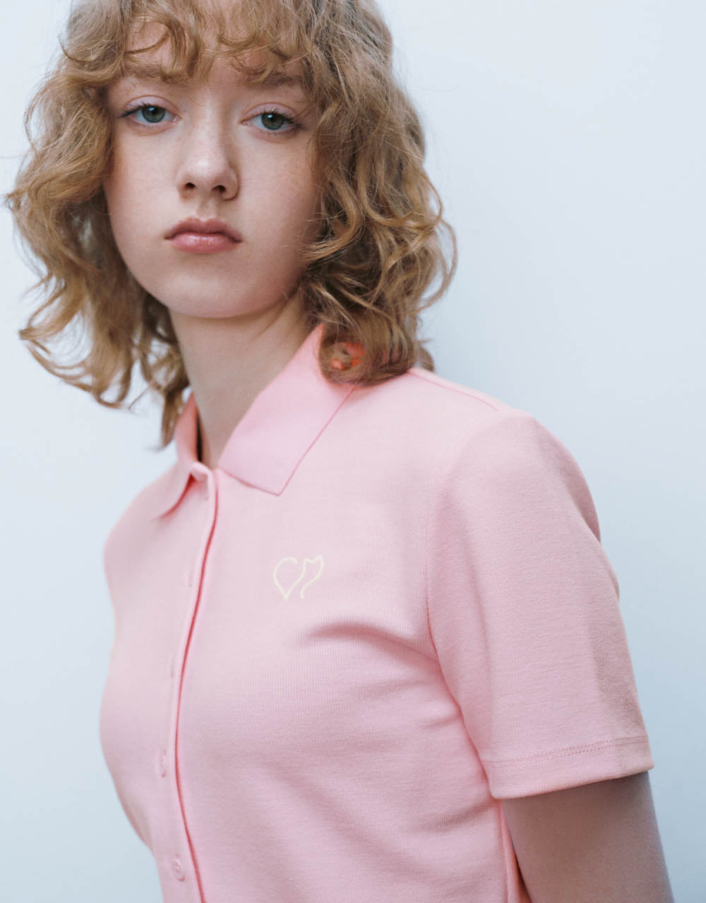 Button Up Polo T-Shirt