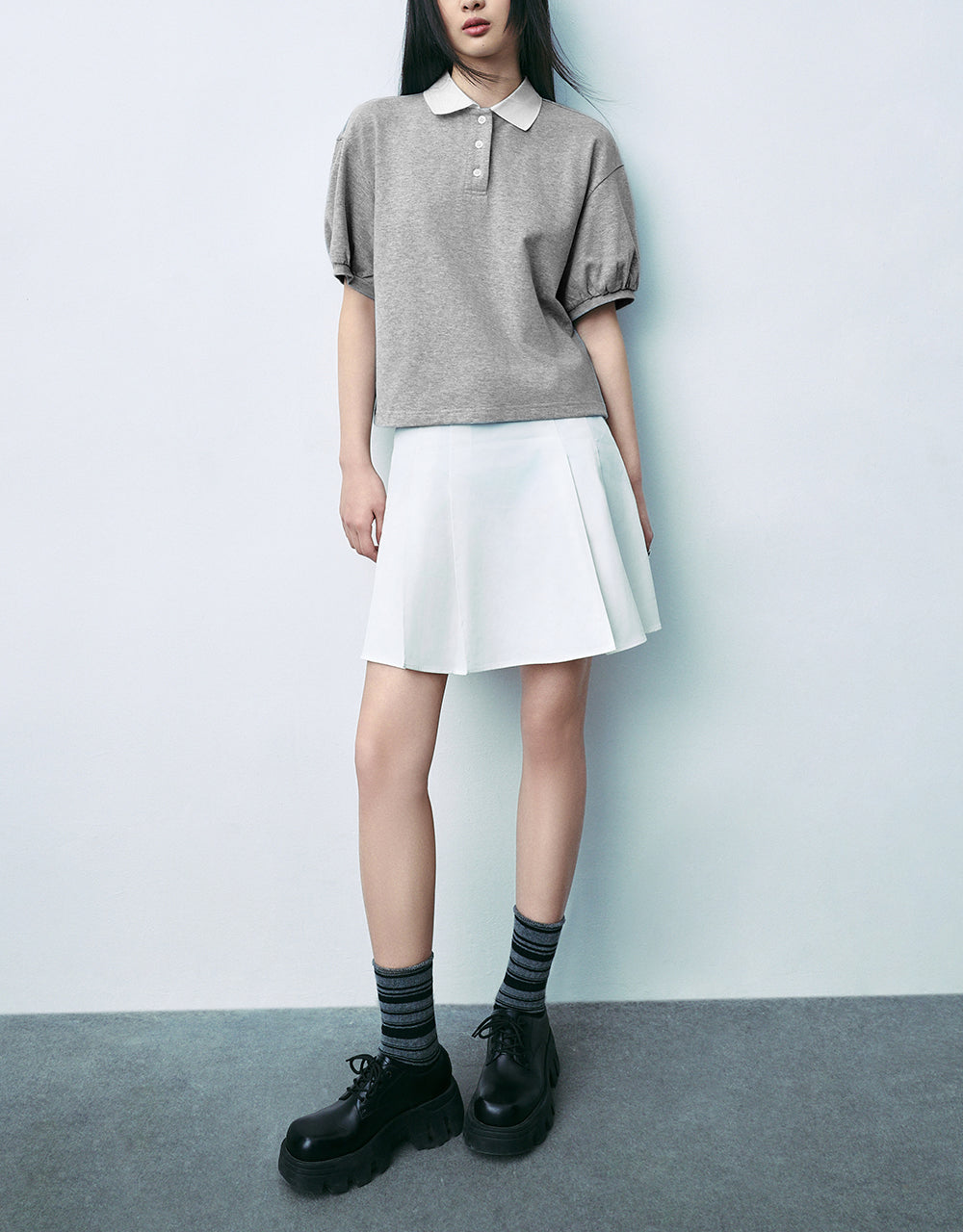 Button Half Placket T-Shirt