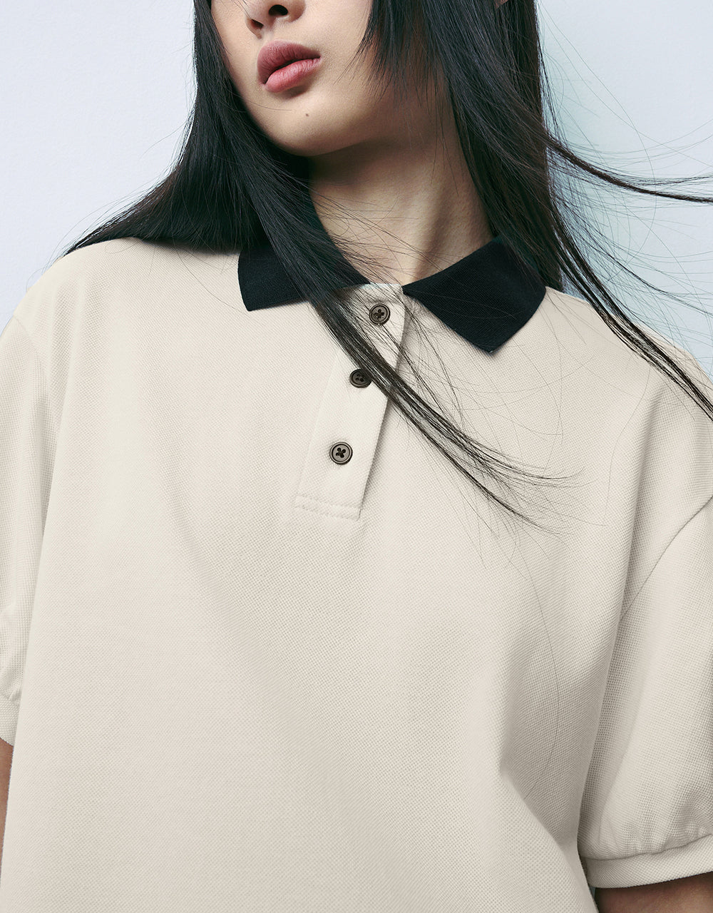 Button Half Placket T-Shirt