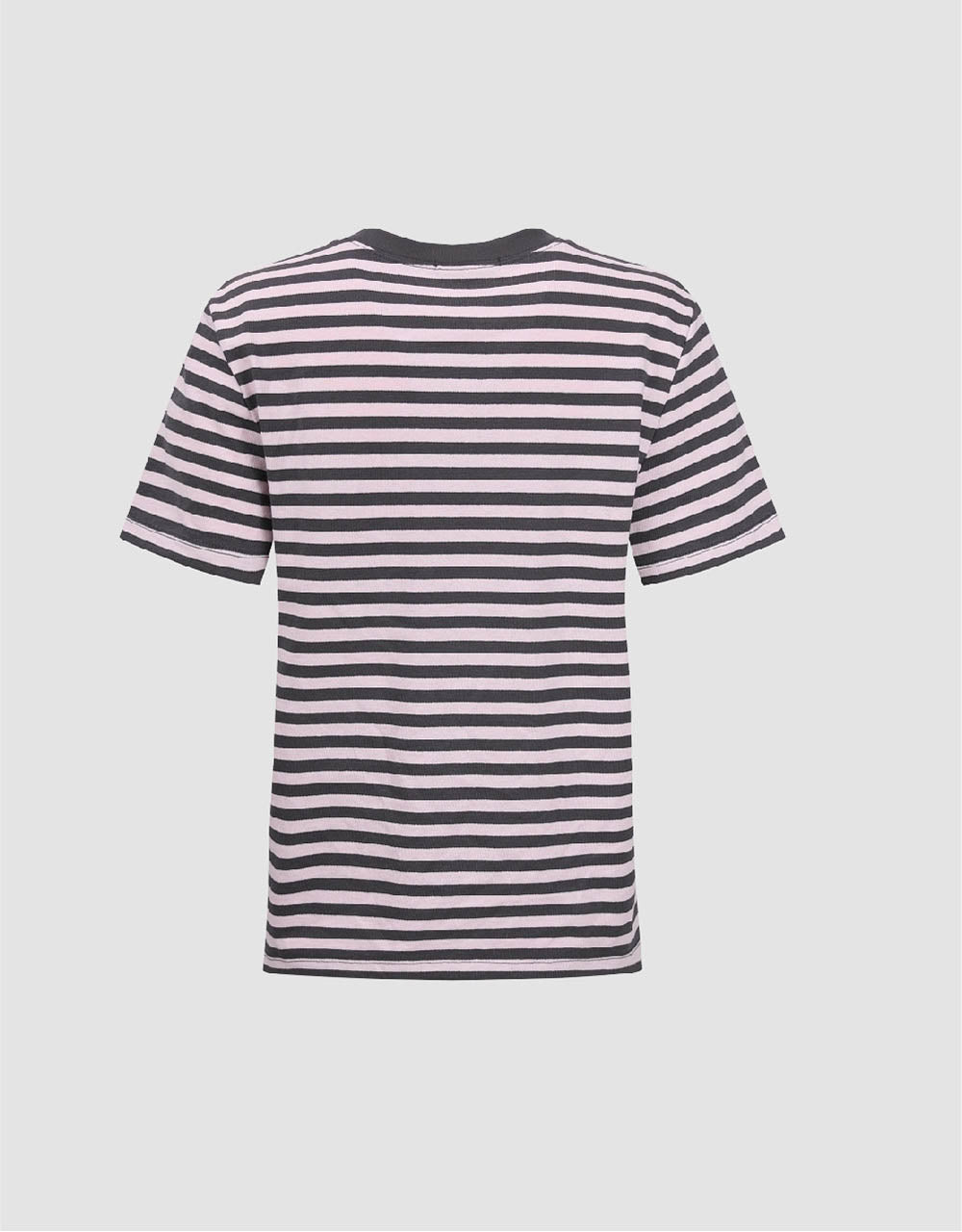 Striped Crew Neck Loose T-Shirt