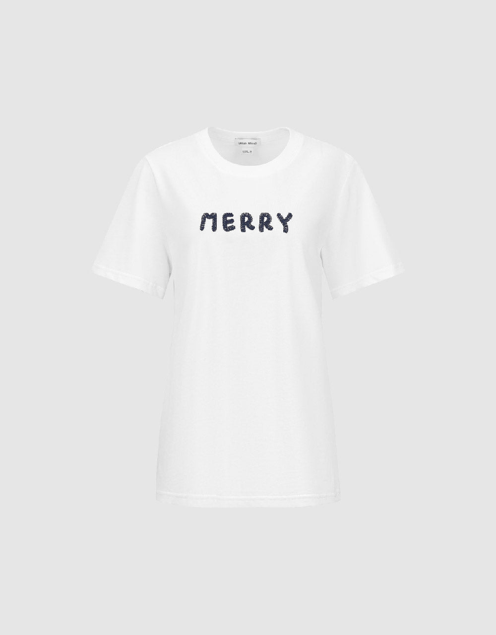 Letter Printed Crew Neck T-Shirt