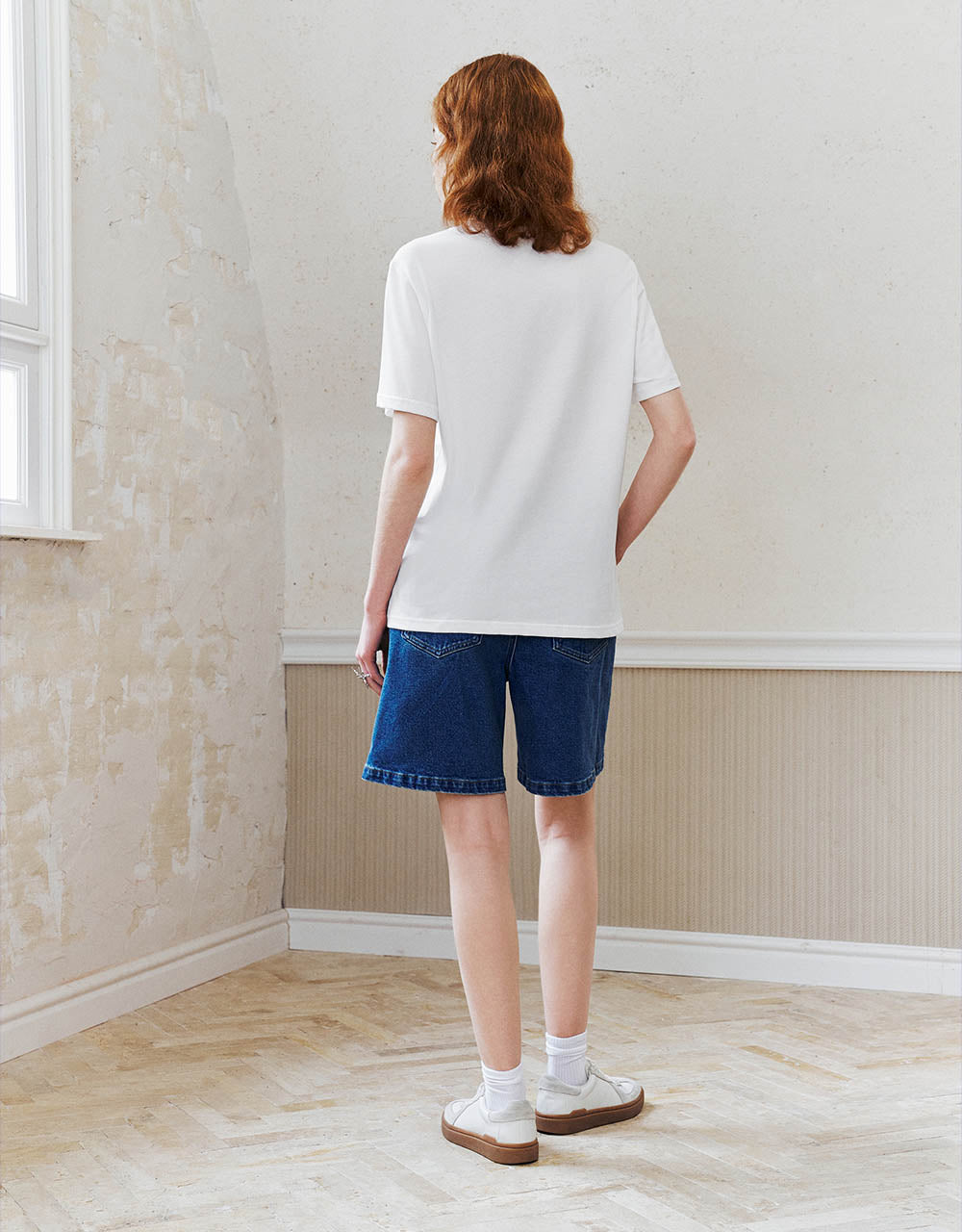 Letter Printed Crew Neck T-Shirt