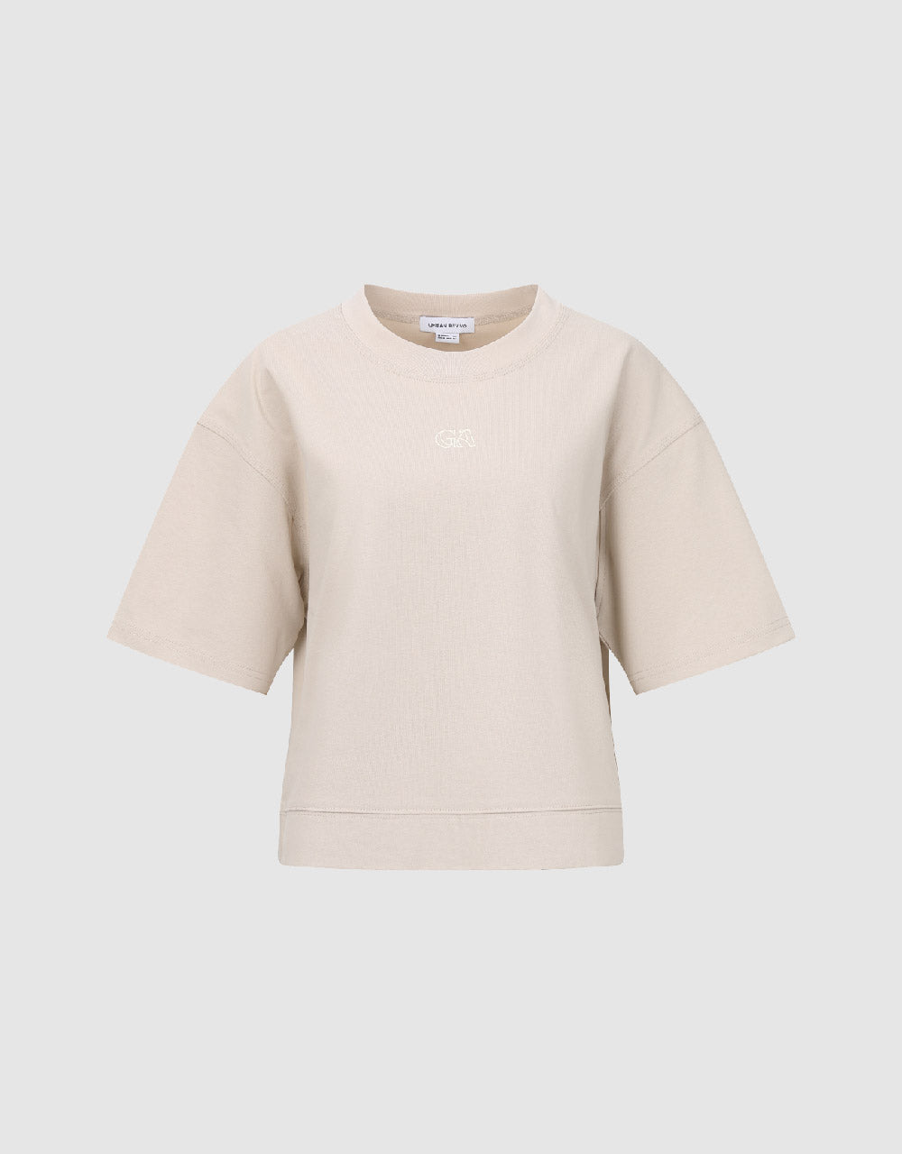 Cropped Crew Neck Loose T-Shirt