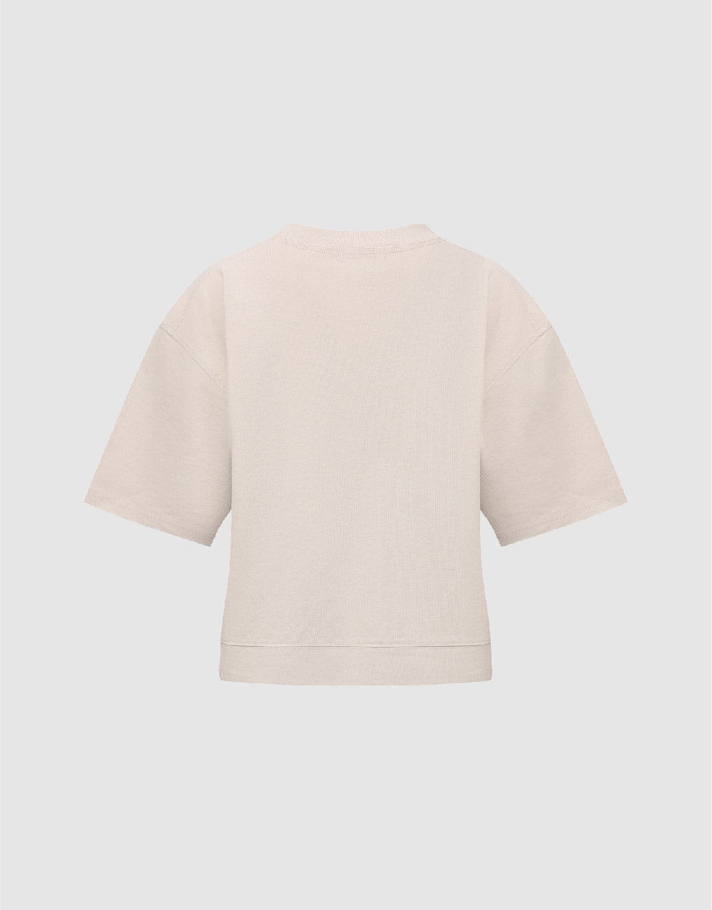 Cropped Crew Neck Loose T-Shirt