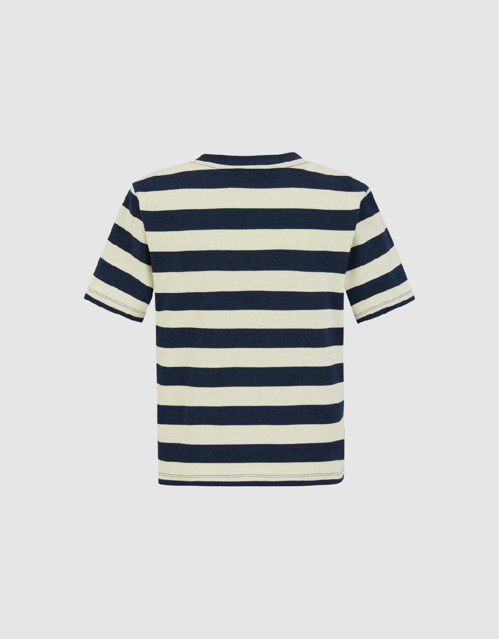 Striped Crew Neck Straight T-Shirt