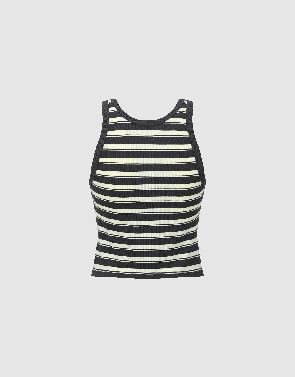 Striped Crew Neck Tank Top