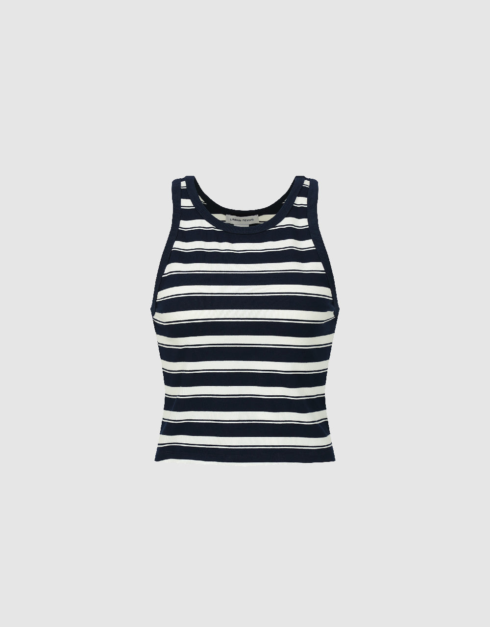 Striped Crew Neck Tank Top