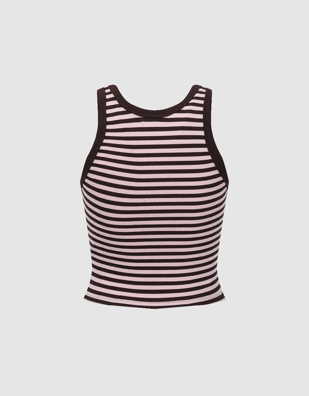 Striped Crew Neck Tank Top