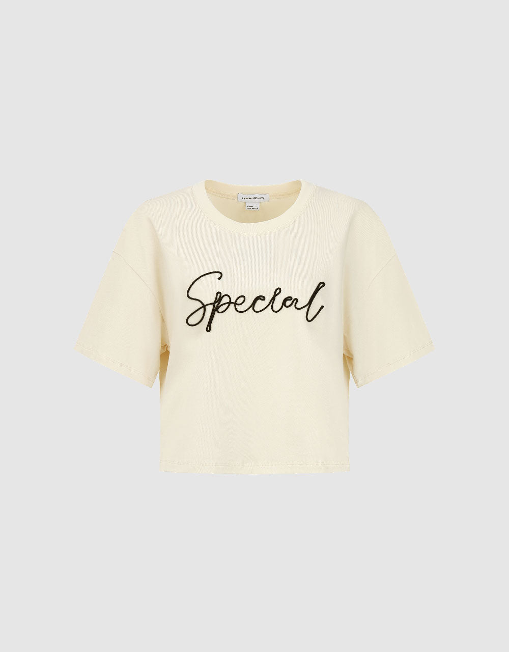 Letter Printed Crew Neck Loose T-Shirt