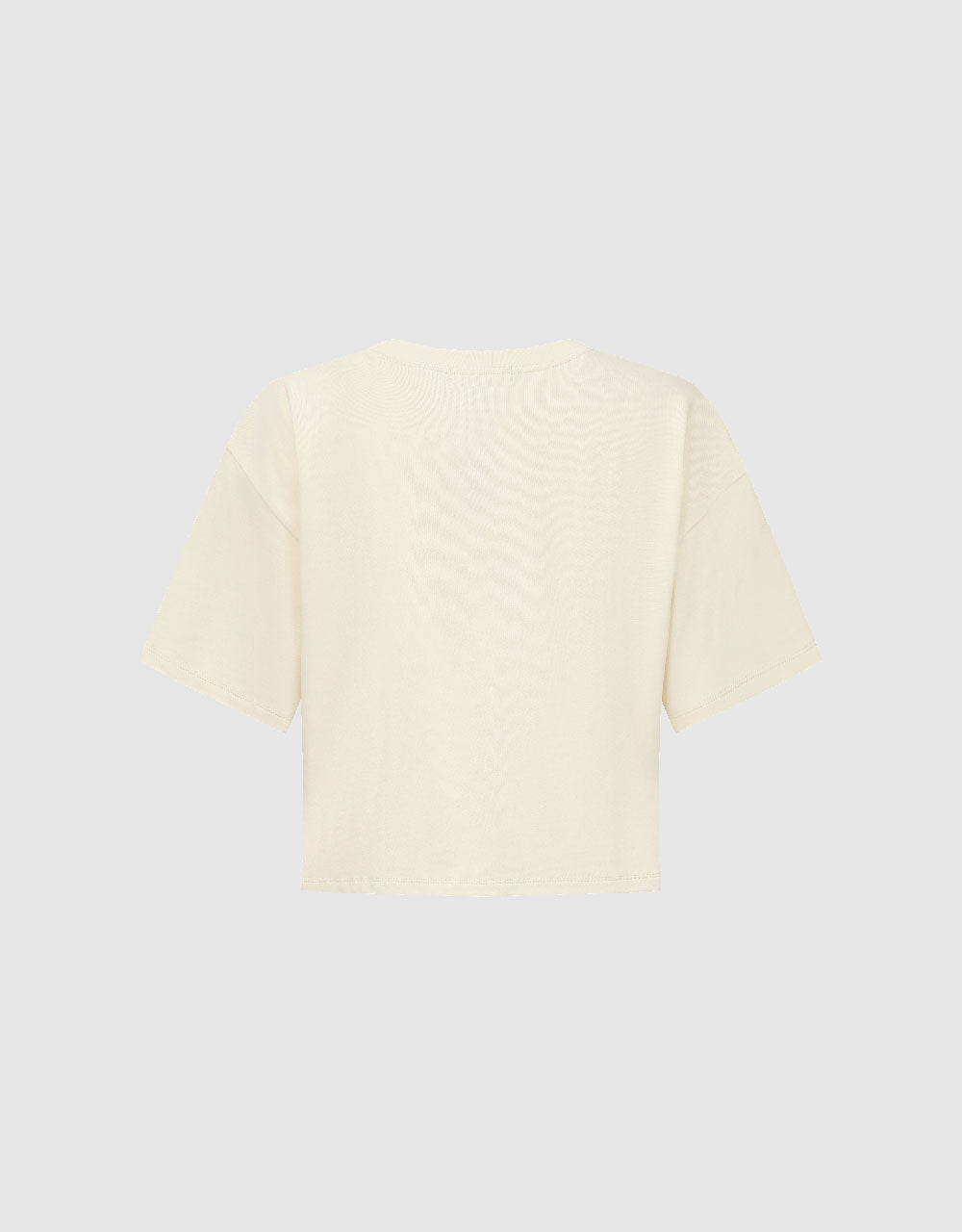 Letter Printed Crew Neck Loose T-Shirt