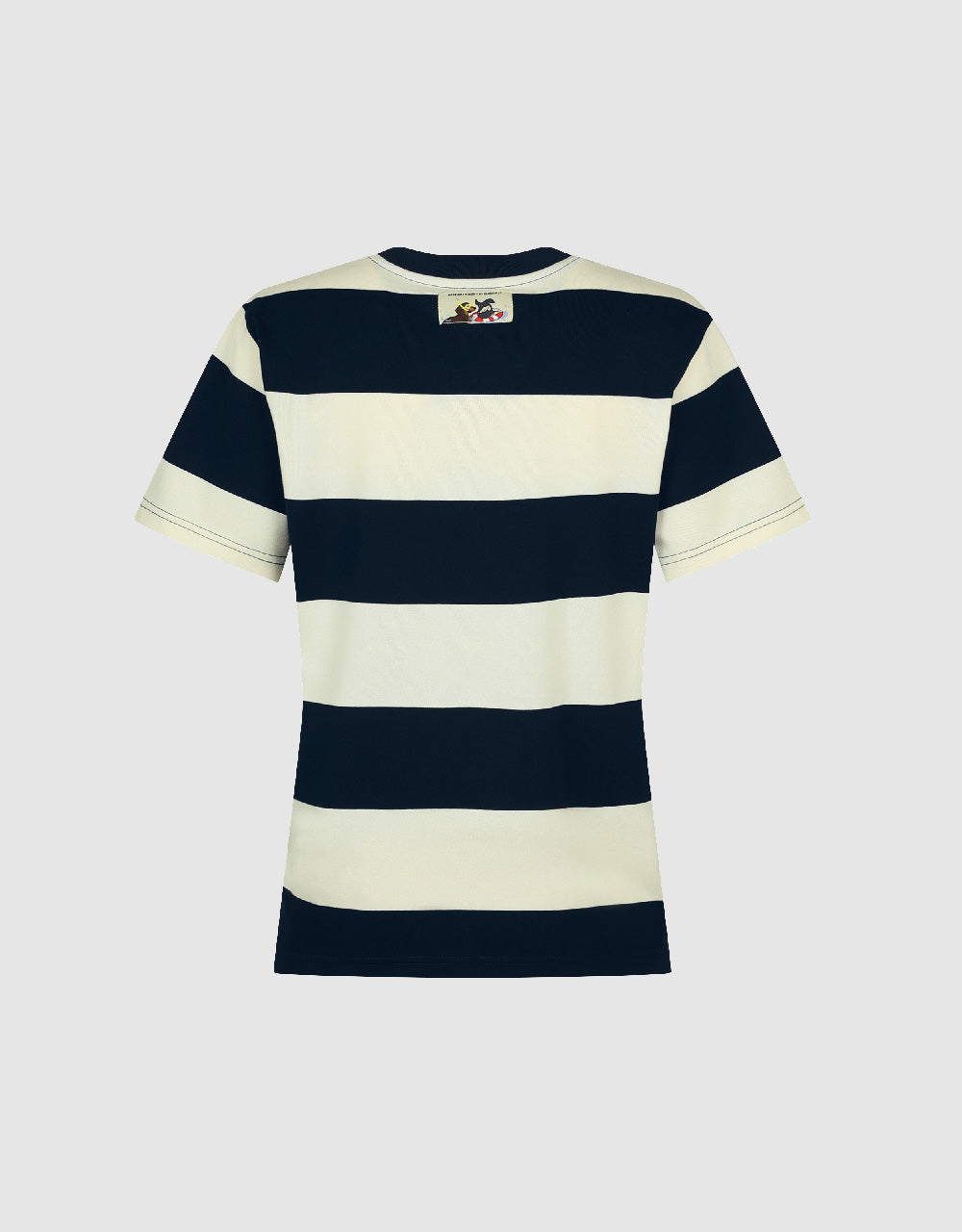 Striped Crew Neck Straight T-Shirt