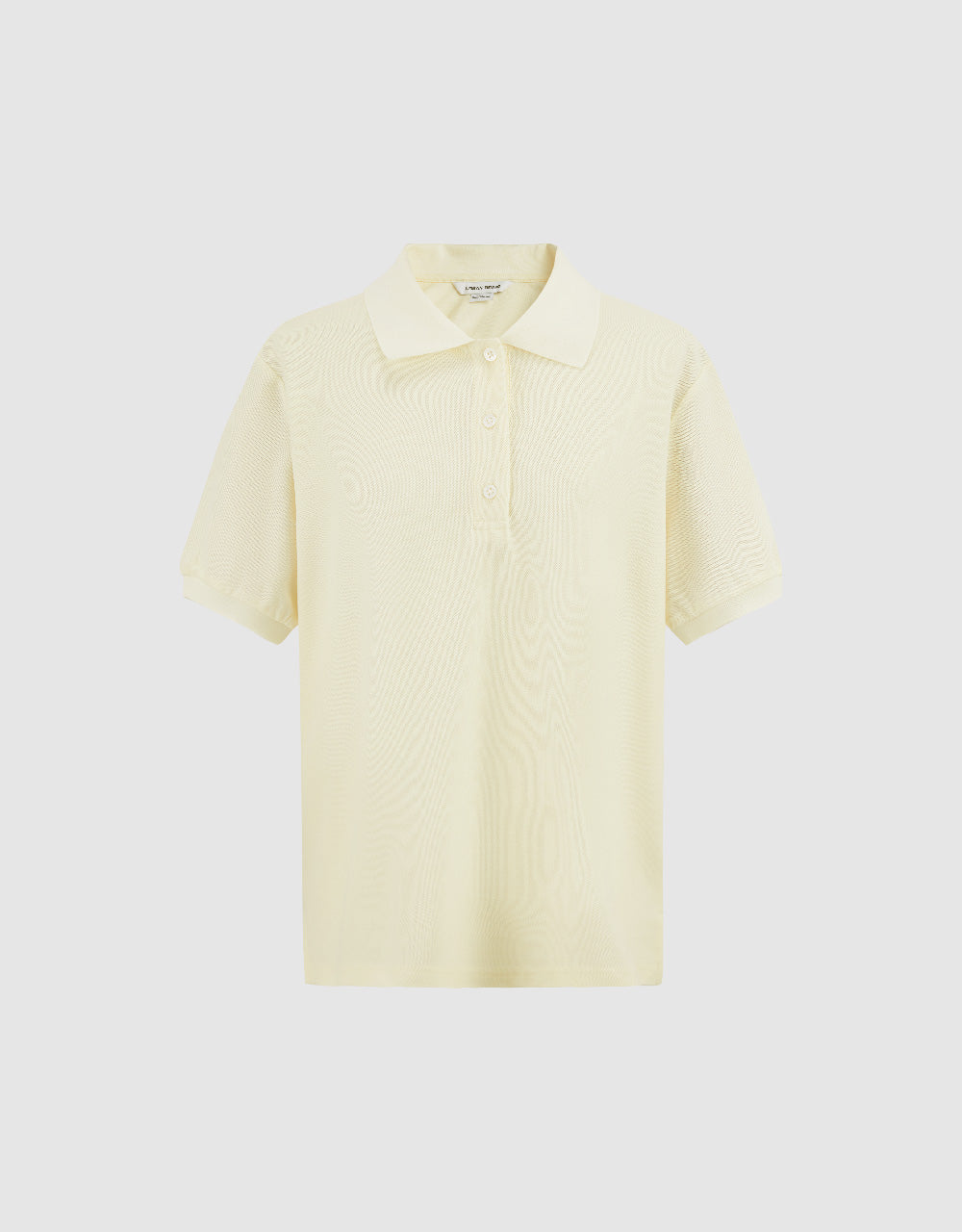 Button Half Placket Strtaight T-Shirt