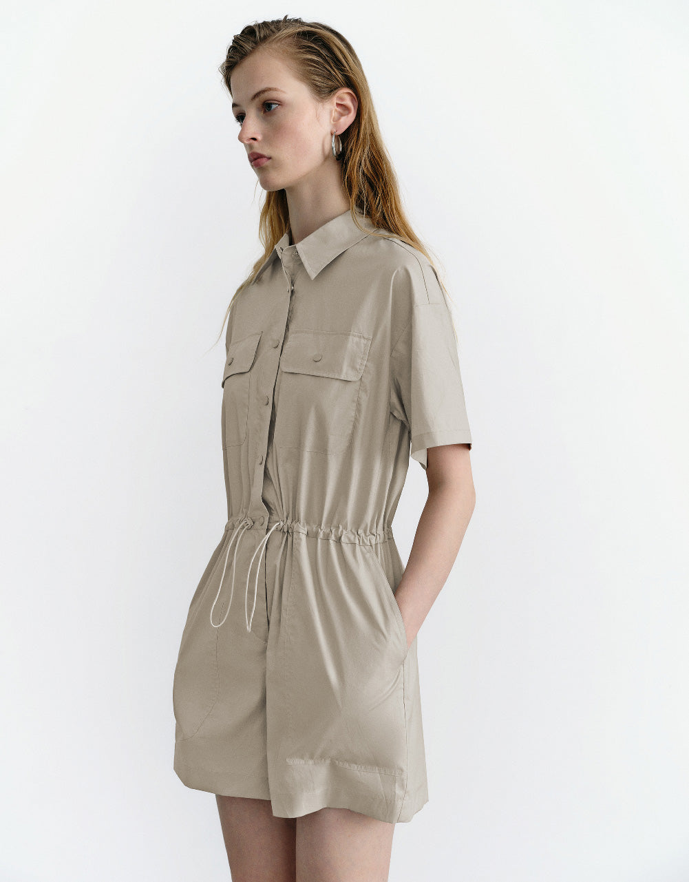 Woven Multi-Pocket Jumpsuit