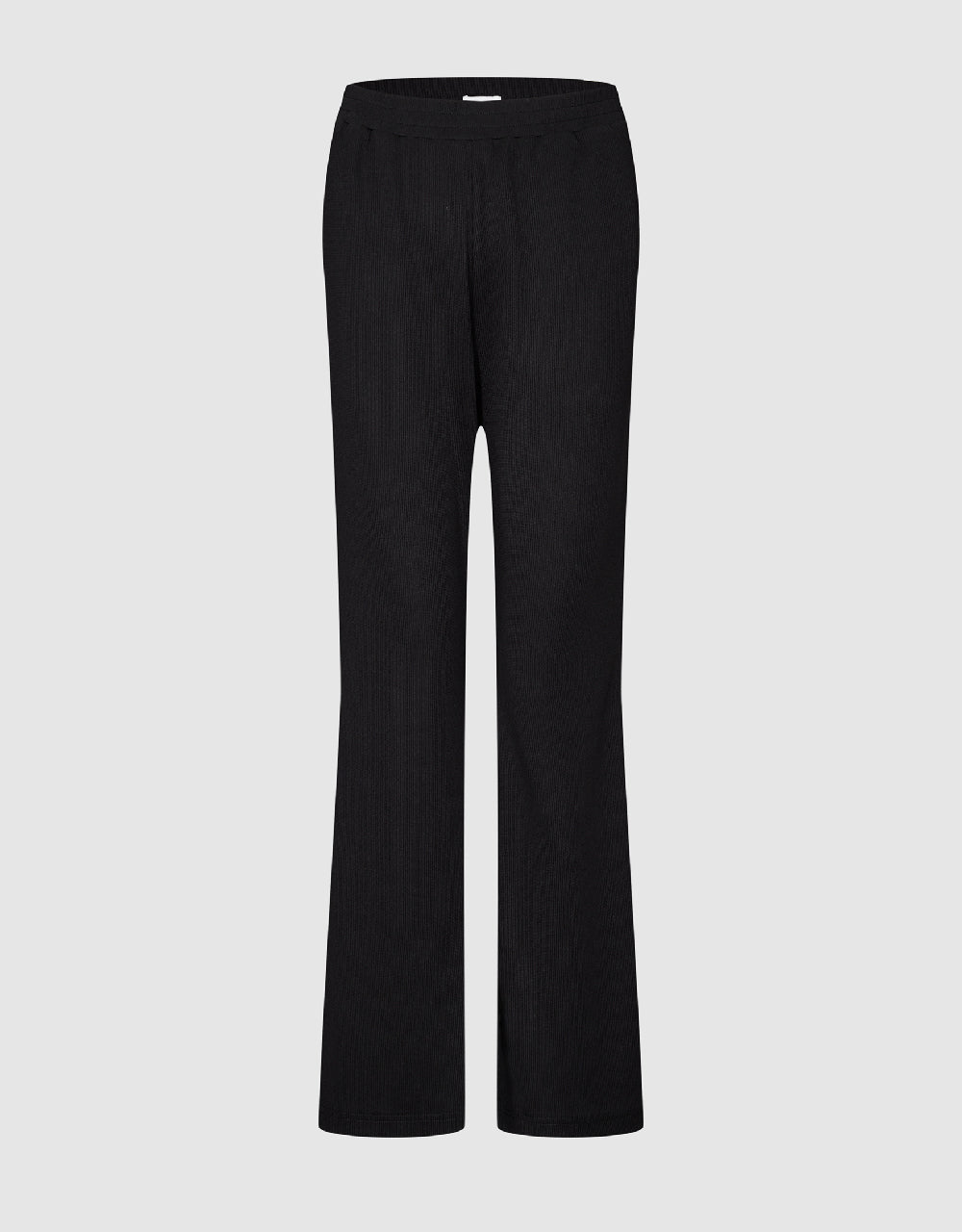 Elastic Waist Knitted Flare Pants