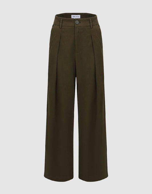 Tailored Wide-Leg Pants