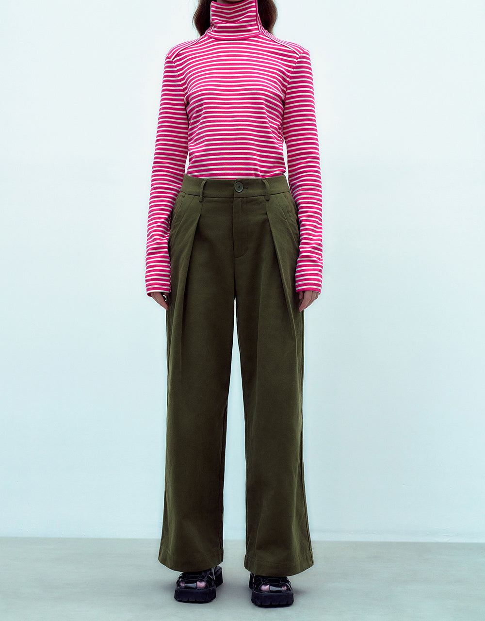 Tailored Wide-Leg Pants