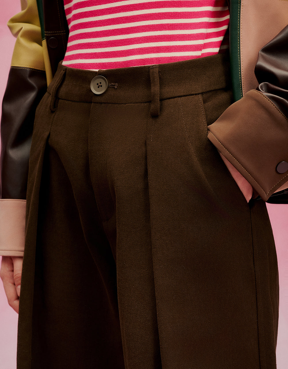 Loose Wide-Leg Pants