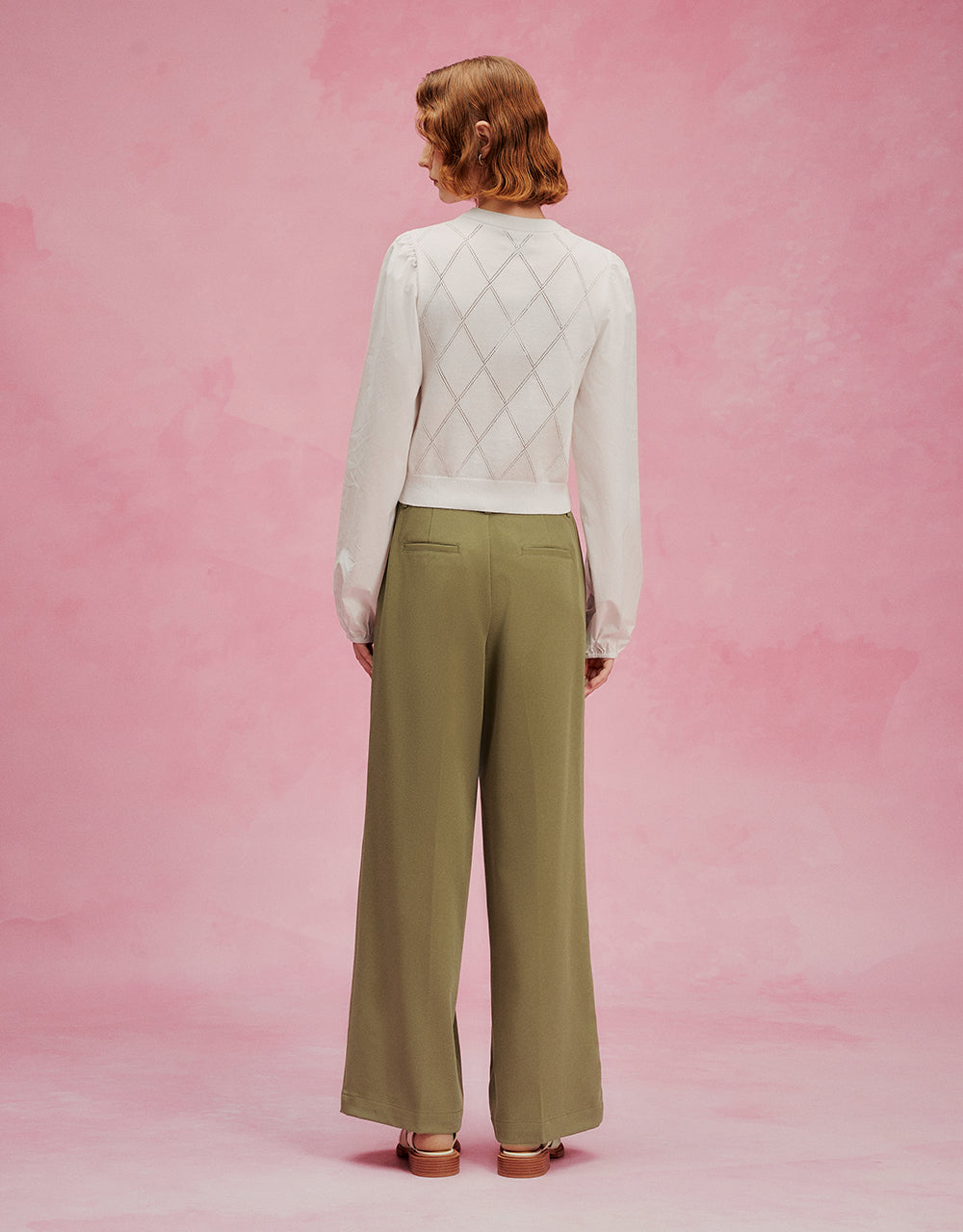 Tailored Wide-Leg Pants