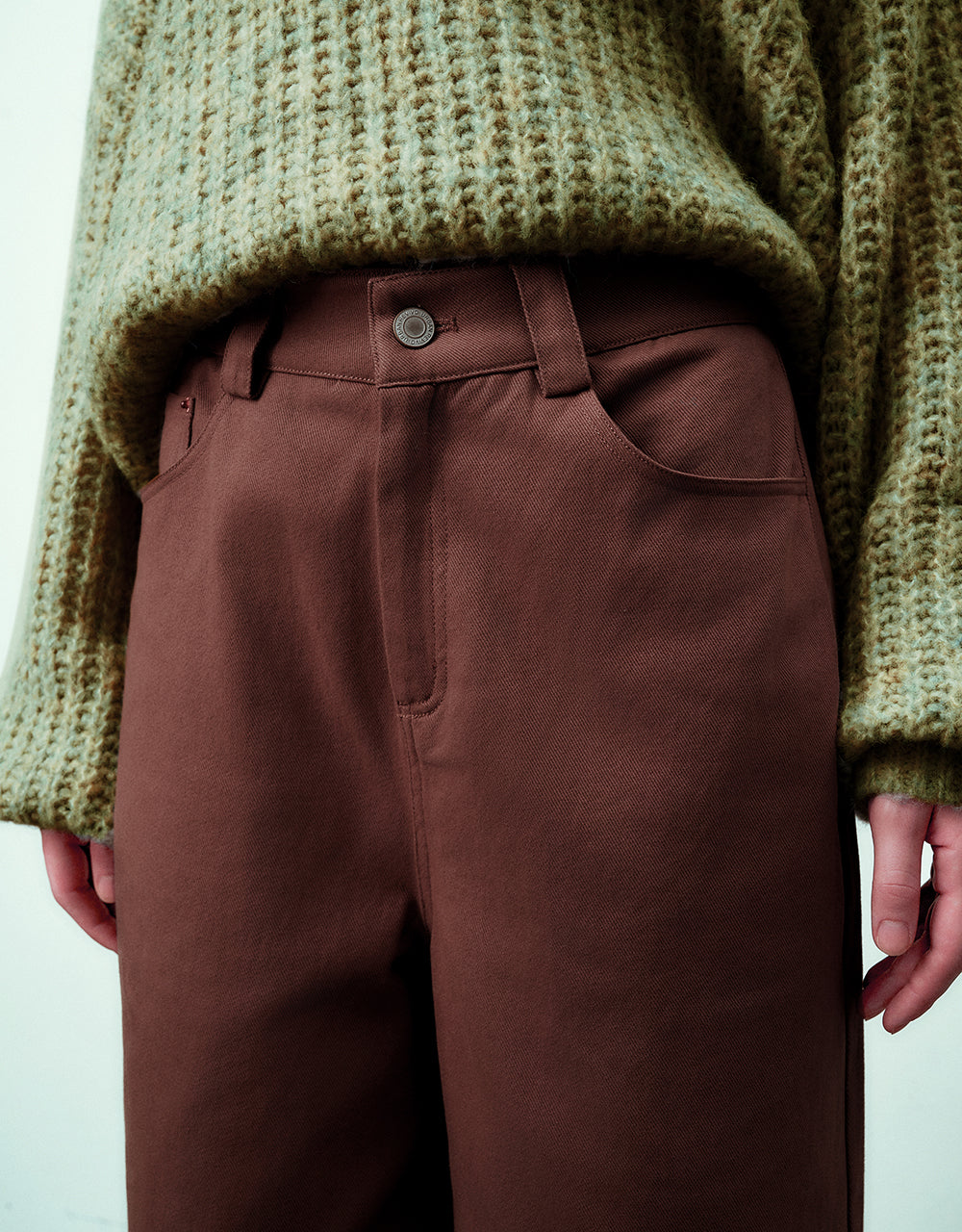 Loose Knitted Wide-Leg Pants