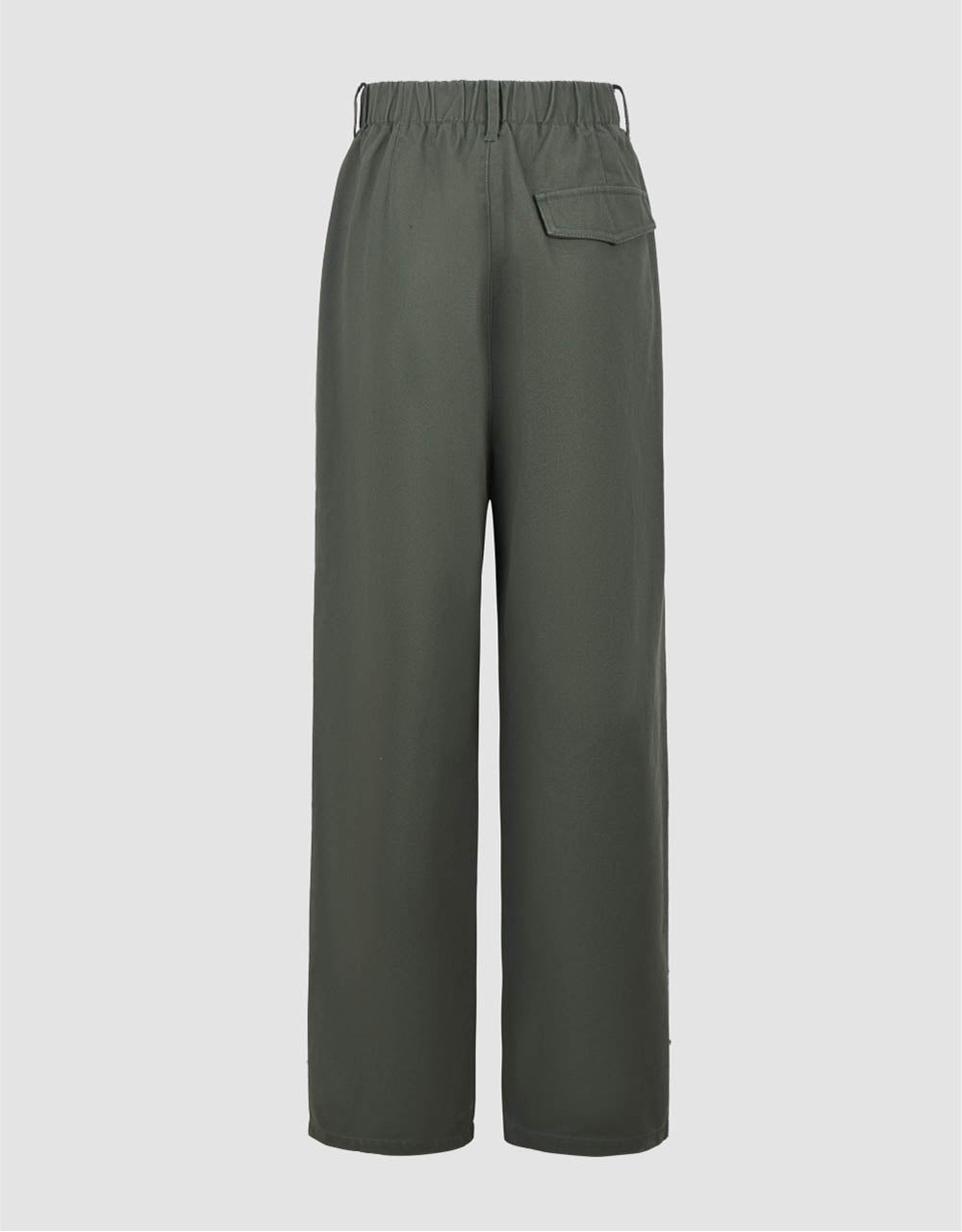 Woven Cropped Straight Pants